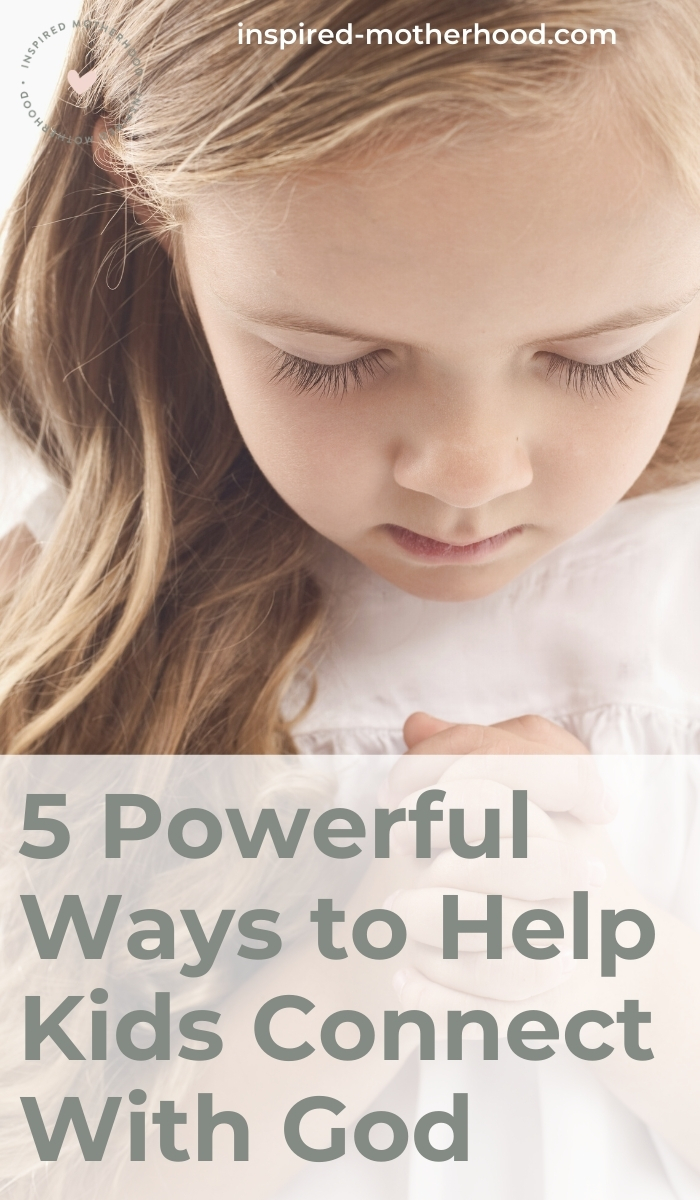 Kids can connect with God at a young age! Use these 5 meaningful ways to teach kids about God and watch their relationship with Jesus blossom.