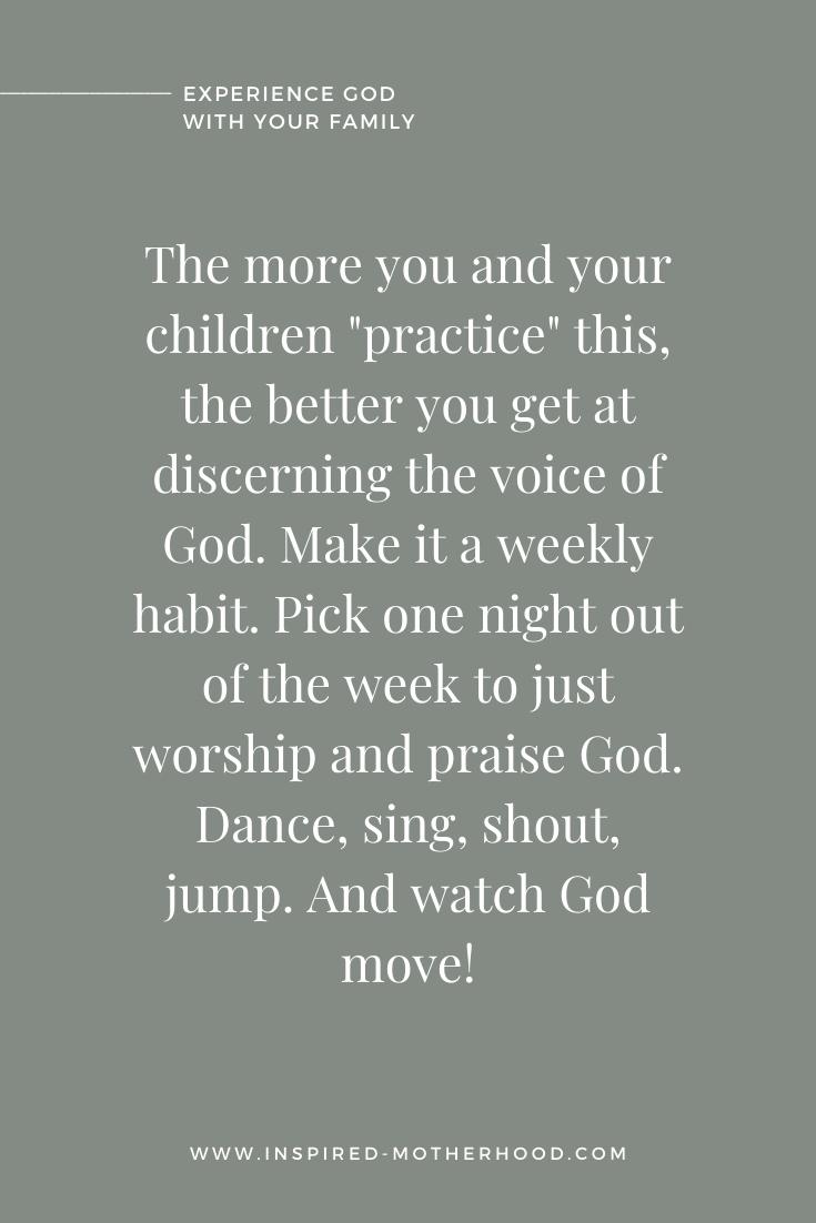 Kids can learn how to experience the presence of God at a young age. Here is a great way to help them connect with God!