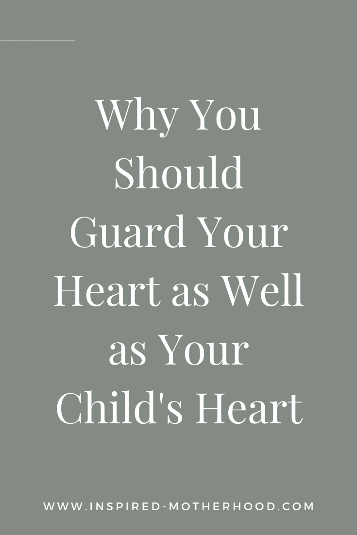 Have you ever had one of those moments where you felt the Holy Spirit tugging at your heart, but you kinda wanted to ignore it? Yeah, me too. Today I want to share with you what this tugging means and why you should guard your heart as well as your child's heart. 