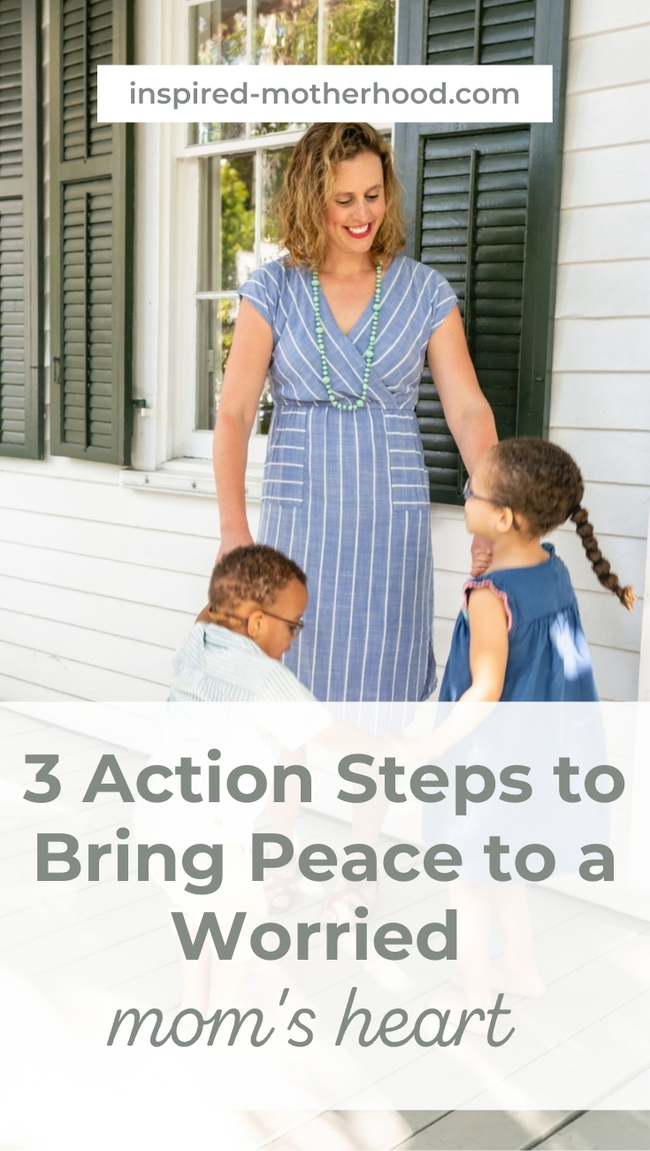 Anxiety is so hard especially when you become a parent. You can find peace by going through these three easy steps. A worried mom's heart will slowly disappeared and you will experience joy in parenthood instead of fear. 