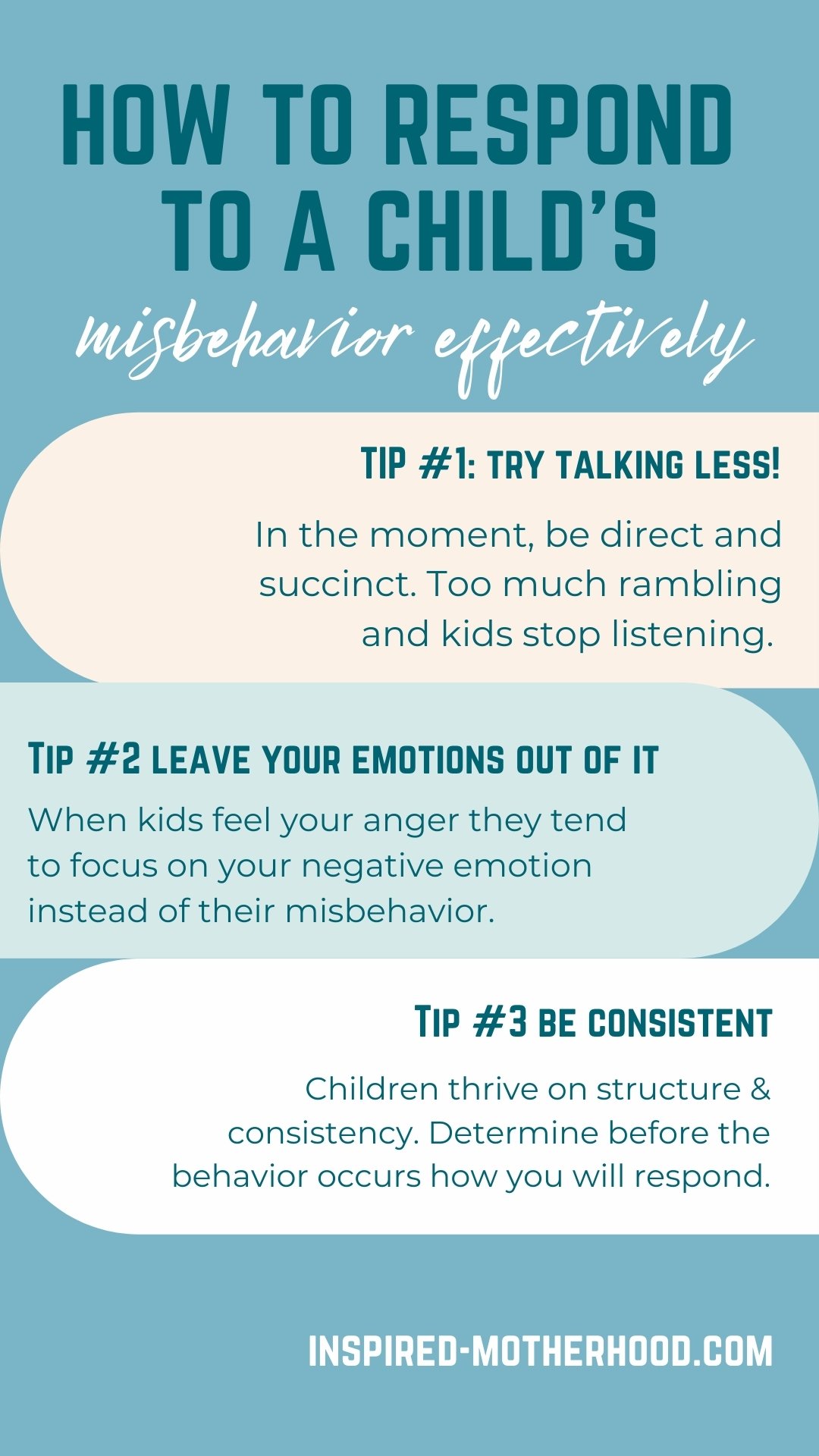 Correcting Misbehavior: Is Less Talking More Effective?