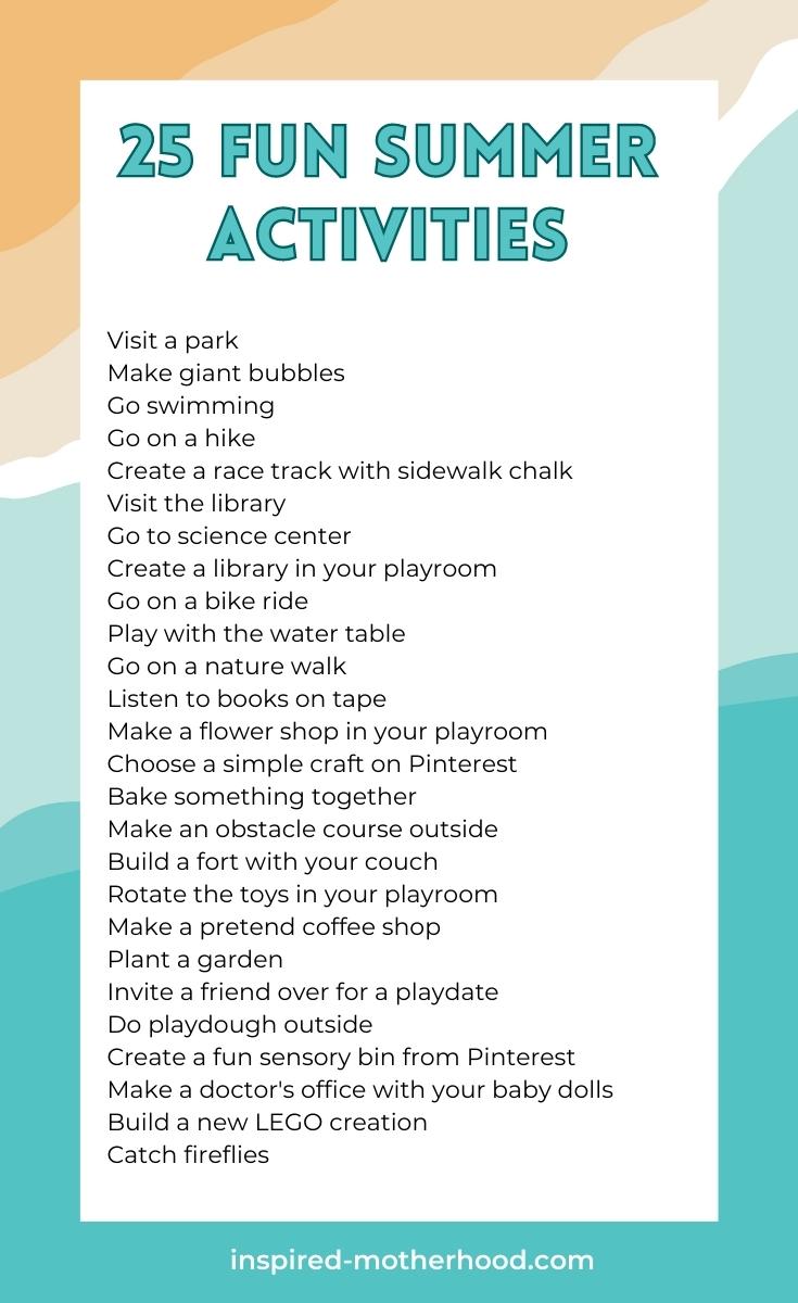 25 Summer Activities for Girls  Activities for girls, Crafts for